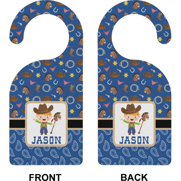 Blue Western Door Hanger (Approval)