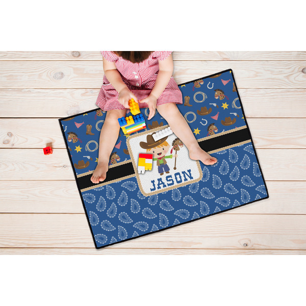 Blue Western Door Mats - LIFESTYLE kid