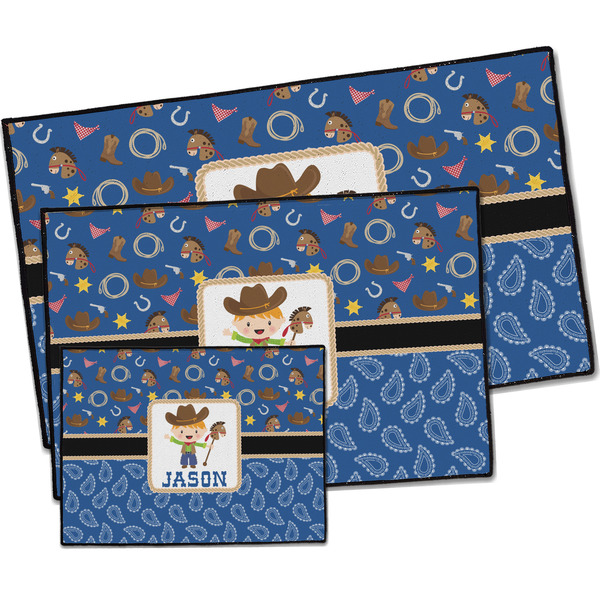 Blue Western Door Mats - PARENT MAIN