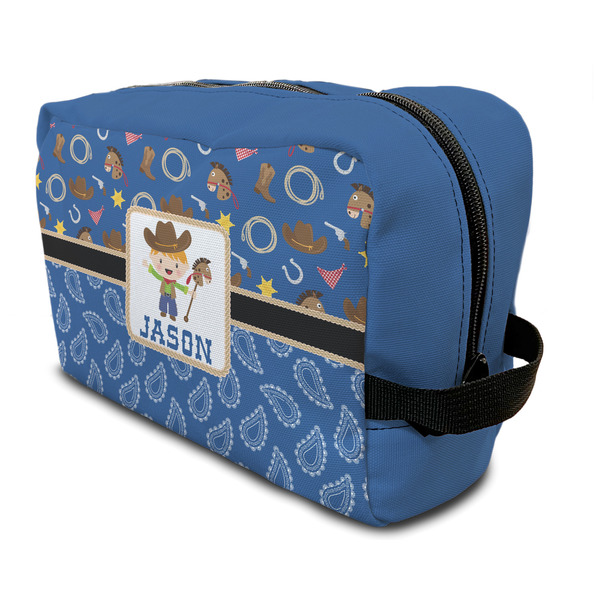 Custom Blue Western Toiletry Bag / Dopp Kit (Personalized)