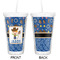 Blue Western Double Wall Tumbler with Straw - Approval