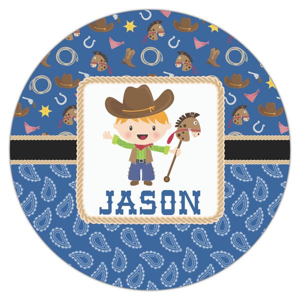 Blue Western Drink Topper - Large - Single