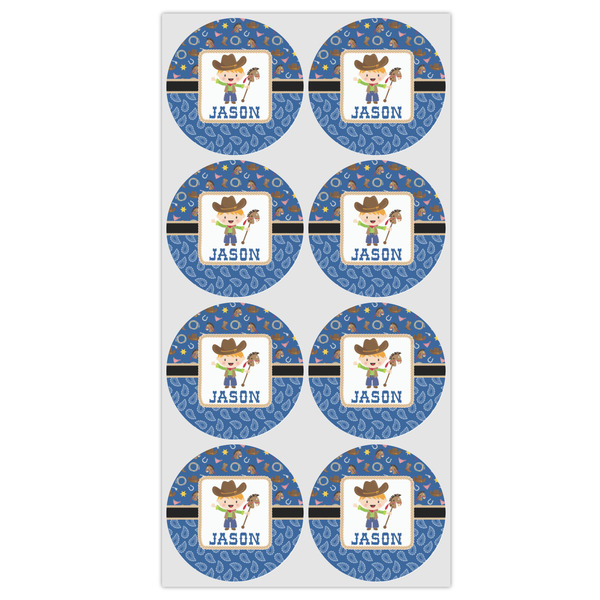 Blue Western Drink Topper - Medium - Set of 12