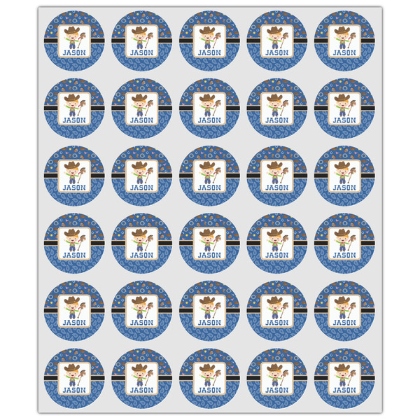 Blue Western Drink Topper - XSmall - Set of 30