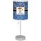 Blue Western Lamp with Drum Shade (Personalized)