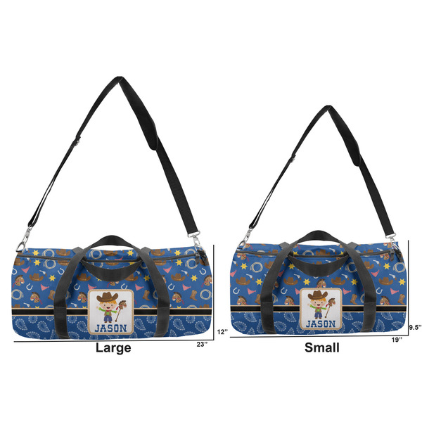 Blue Western Duffle Bag Small and Large