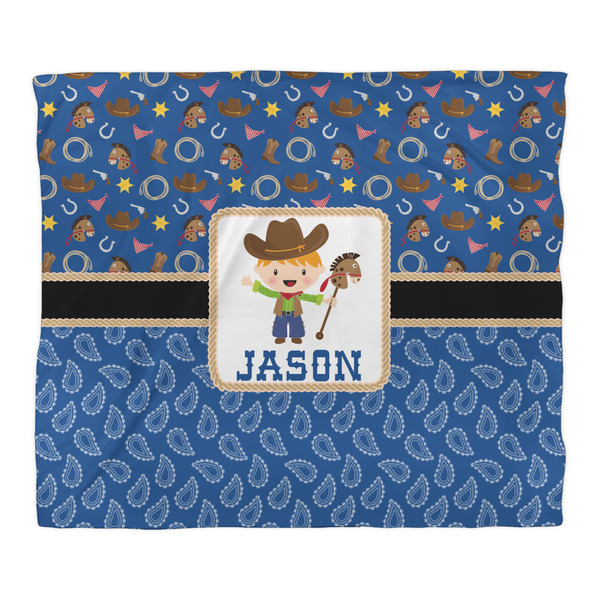 Blue Western Duvet Cover - King - Front