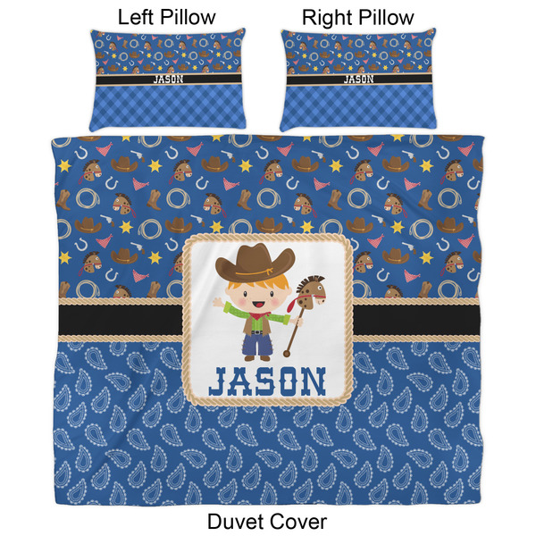 Blue Western Duvet Cover Set - King - Approval