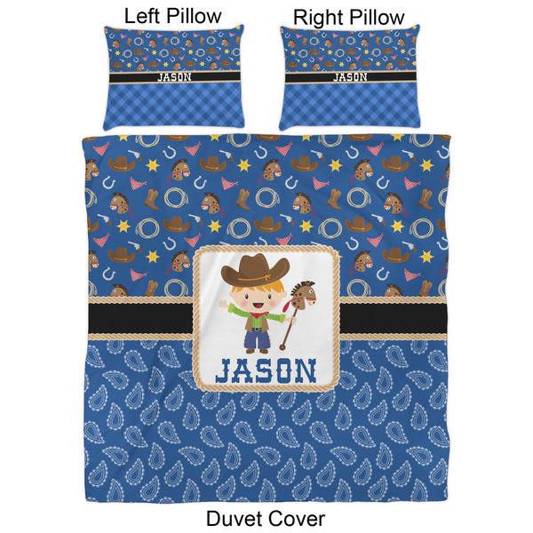 Blue Western Duvet Cover Set - Queen - Approval