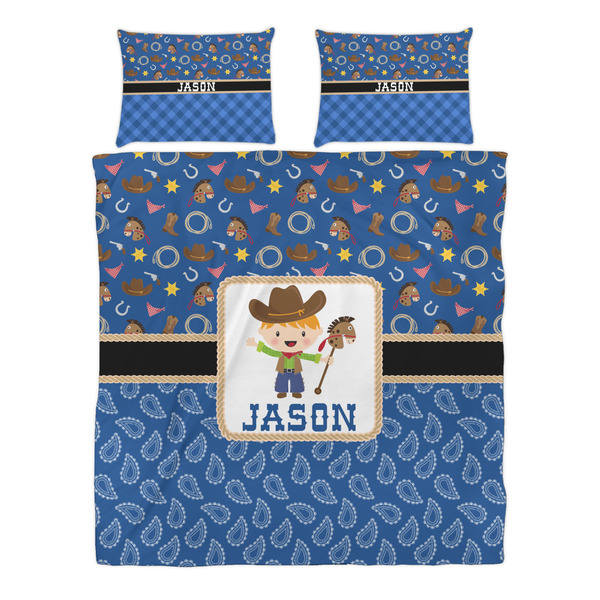 Blue Western Duvet cover Set - Queen - Alt Approval