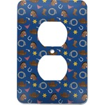 Blue Western Electric Outlet Plate