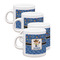 Blue Western Single Shot Espresso Cups - Set of 4 (Personalized)