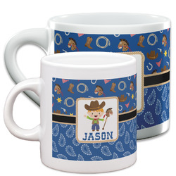 Blue Western Espresso Cups (Personalized)