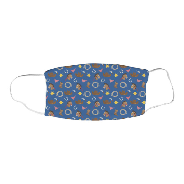 Blue Western Fabric Face Mask