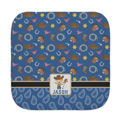 Blue Western Face Towel (Personalized)