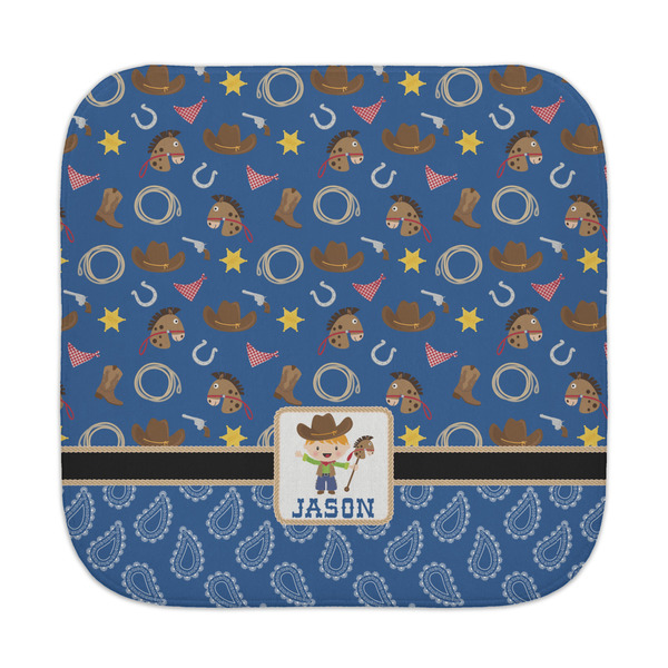 Custom Blue Western Face Towel (Personalized)