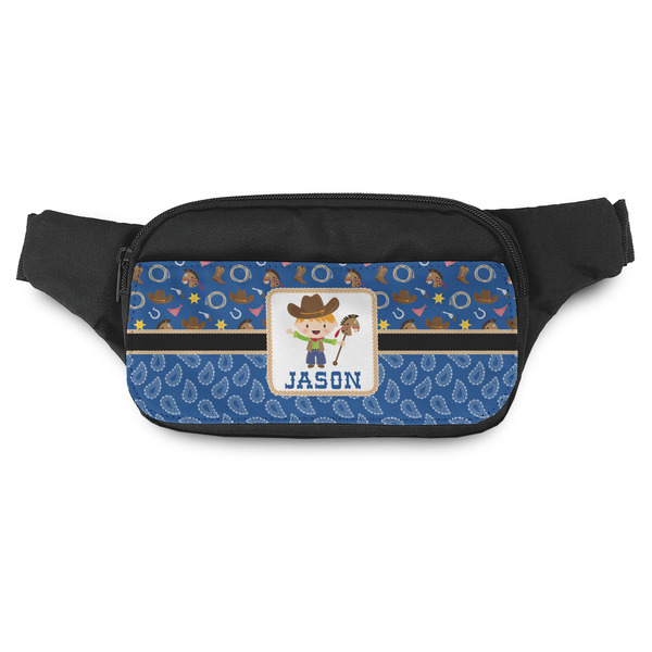 Custom Blue Western Fanny Pack - Modern Style (Personalized)