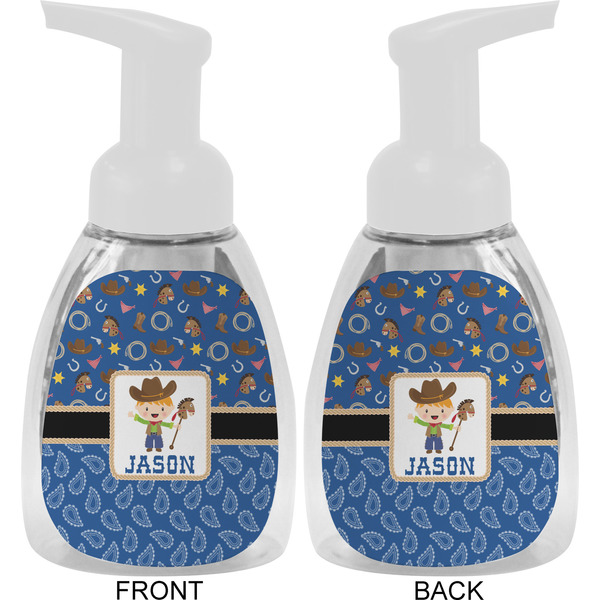 Blue Western Foam Soap Bottle Approval - White