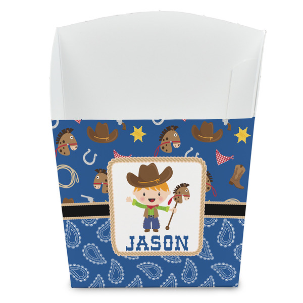 Custom Blue Western French Fry Favor Boxes (Personalized)