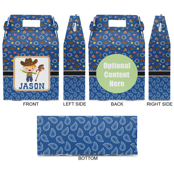 Blue Western Gable Favor Box - Approval