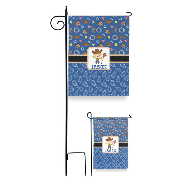 Blue Western Garden Flag - PARENT/MAIN