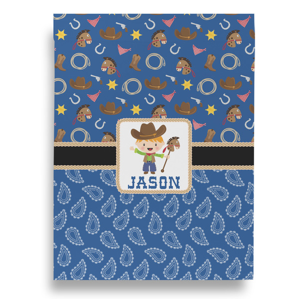 Blue Western Garden Flags - Large - Single Sided - FRONT