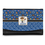 Blue Western Genuine Leather Women's Wallet - Small (Personalized)