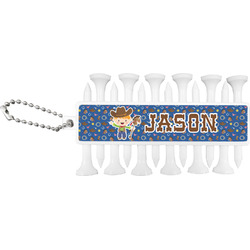 Blue Western Golf Tees & Ball Markers Set (Personalized)