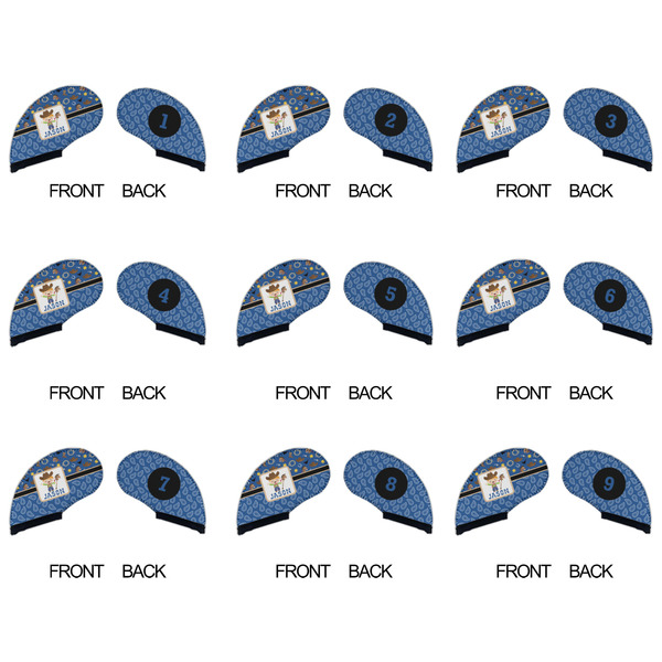 Blue Western Golf Club Covers - APPROVAL (set of 9)