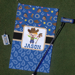 Blue Western Golf Towel Gift Set (Personalized)