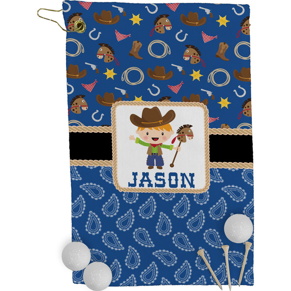 Blue Western Golf Towel (Personalized)