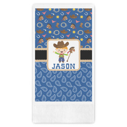 Blue Western Guest Towels - Full Color (Personalized)