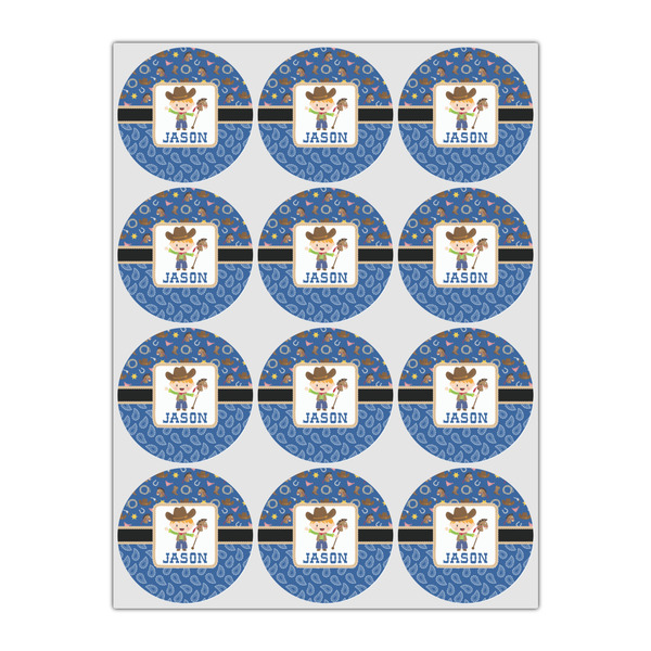 Blue Western Icing Circle - Small - Set of 12