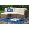 Blue Western Outdoor Mat & Cushions