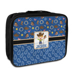 Blue Western Insulated Lunch Bag (Personalized)