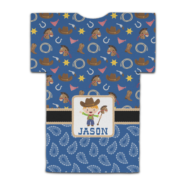 Blue Western Jersey Bottle Cooler - BACK (flat)