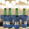 Blue Western Jersey Bottle Cooler - Set of 4 - LIFESTYLE