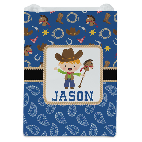 Blue Western Jewelry Gift Bag - Gloss - Front