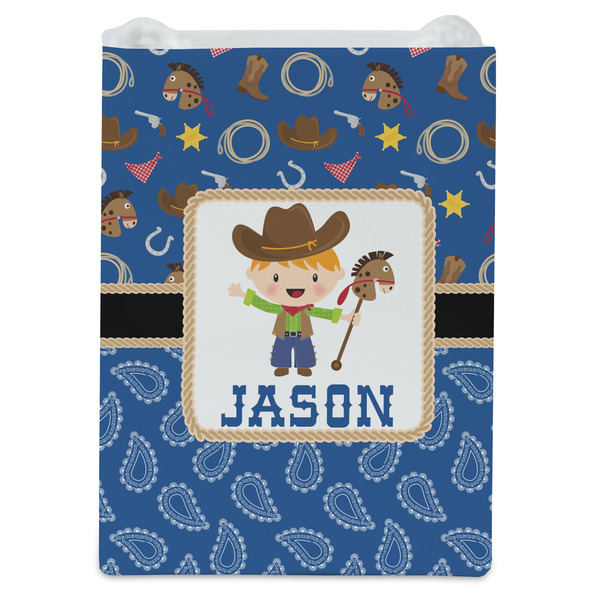 Blue Western Jewelry Gift Bag - Matte - Front