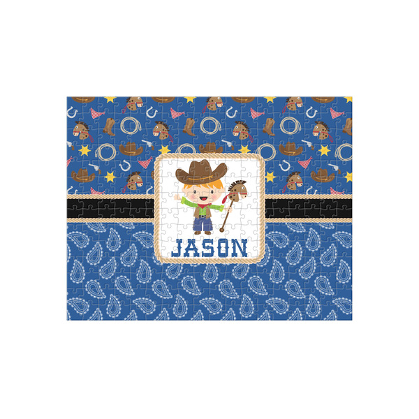 Custom Blue Western 252 pc Jigsaw Puzzle (Personalized)