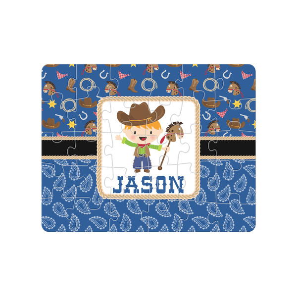 Custom Blue Western Jigsaw Puzzles (Personalized)
