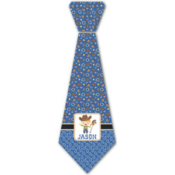 Blue Western Iron On Tie - 4 Sizes w/ Name or Text