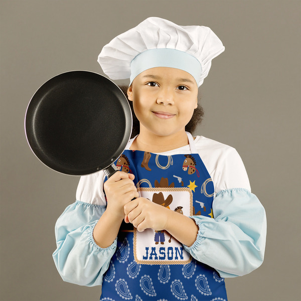 Blue Western Kid's Aprons - Medium - Lifestyle