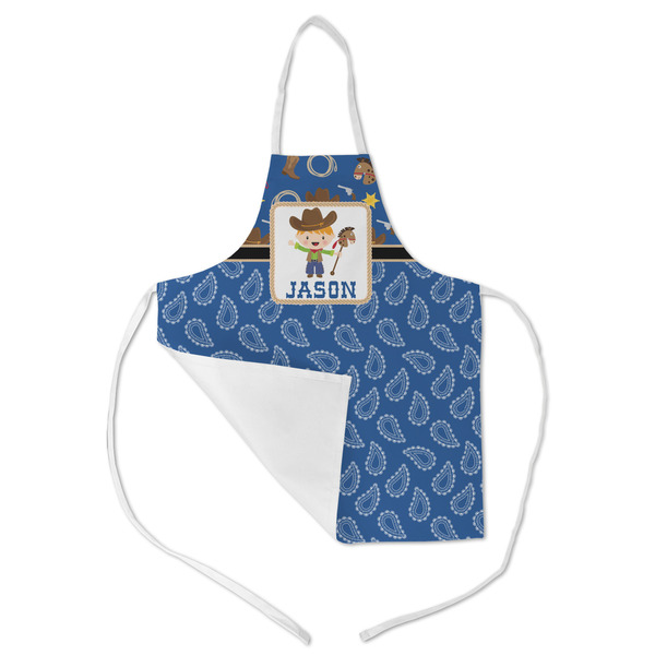 Blue Western Kid's Aprons - Medium - Main (med/lrg)