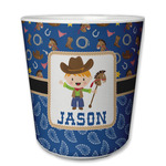 Blue Western Plastic Tumbler 6oz (Personalized)