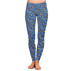 Blue Western Ladies Leggings