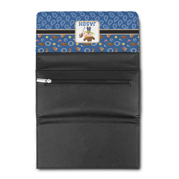 Blue Western Ladies Wallet  (Personalized Opt)