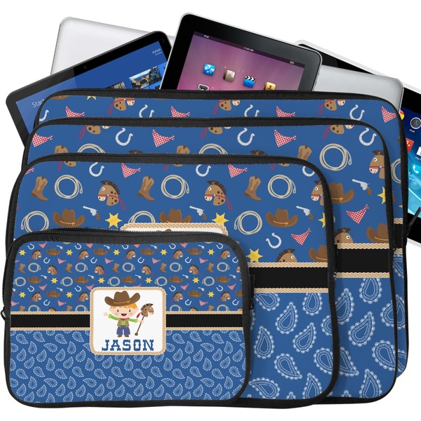Blue Western Laptop Case Sizes
