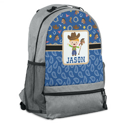 Blue Western Backpack - Grey (Personalized)