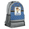 Blue Western Large Backpack - Gray - Angled View